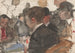 Men playing cards in a café - Isaac Israëls — artwork view