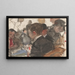 Men playing cards in a café - Isaac Israëls — framed artwork on a wall