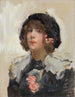 Retrato de una mujer - Isaac Israëls — vista de la obra