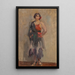 Young girl standing - Isaac Israëls — framed artwork on a wall