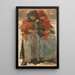 Dos jóvenes mujeres en la nieve - Isaac Israëls — cuadro enmarcado en la pared