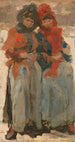 Dos jóvenes mujeres en la nieve - Isaac Israëls — vista de la obra
