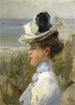 Young woman looking at the sea - Isaac Israëls — artwork view