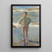 Young boy on a beach - Isaac Israëls — framed artwork on a wall