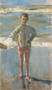 Young boy on a beach - Isaac Israëls — artwork view