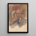 Self-portrait by Isaac Israëls - Isaac Israëls — framed artwork on a wall
