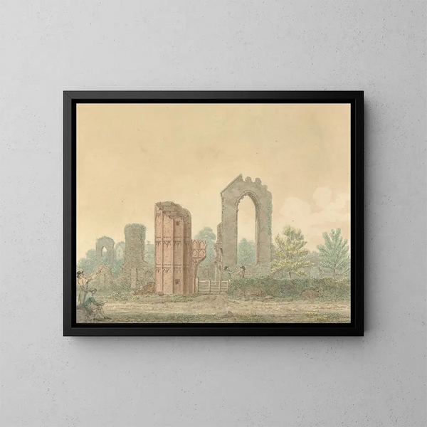 Abbey of Leiston, Suffolk - Isaac Johnson — framed artwork on a wall