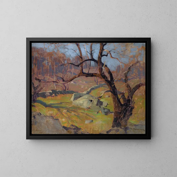 View near Yalta - Isaac Levitan — framed artwork on a wall