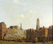 Puente del Ayuntamiento de Utrecht con sus alrededores - Isaac Ouwater — vista de la obra