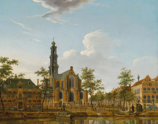 Isaac Ouwater - View Of The Westerkerk Seen From Across The Keizersgracht Amsterdam.webp