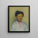 La niña africana - Isaac Rosenberg — cuadro enmarcado en la pared