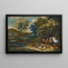 El jardín del Edén - Isaac van Oosten — cuadro enmarcado en la pared