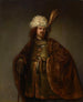 Un hombre de tres cuartos en vestido oriental - Isaac de Jouderville — vista de la obra