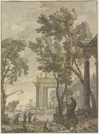 Isaac de Moucheron - Antique seaport.webp