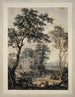 Paisaje arcadiano con arquitectura de palacio - Isaac de Moucheron — vista de la obra