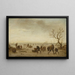 Ice Skaters Painting - Isaac van Ostade — framed artwork on a wall
