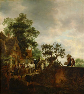 Isaac van Ostade - Travellers Halting at an Inn.webp