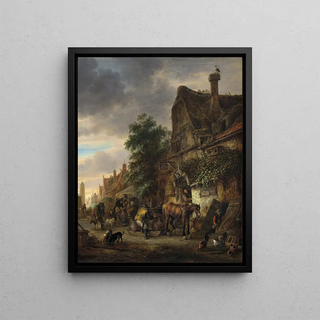 Isaac van Ostade - Workmen before an Inn.webp