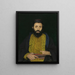 Retrato de un judío sefardí - Isidor Kaufmann — cuadro enmarcado en la pared