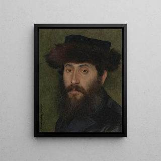 Isidor Kaufmann - Portrait of a man with streimel.webp