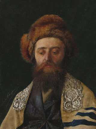 Isidor Kaufmann - Portrait of a rabbi with tallit.webp