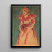 Cabaret Singer - Isidre Nonell — framed artwork on a wall