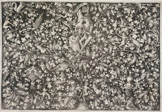 Israhel Van Meckenem - Ornament with lovers.webp