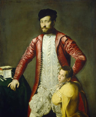 Italian School - Alessandro Alberti with a Page.webp