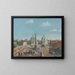 Roma, vista de la Piazza del Popolo - Escuela italiana — cuadro enmarcado en la pared