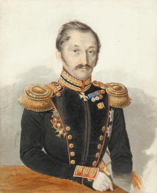 Ivan Alexeevich Nechaev - Portrait Of General Daniel Alexandrovich Gershtentsveig.webp