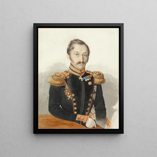 Ivan Alexeevich Nechaev - Portrait Of General Daniel Alexandrovich Gershtentsveig.webp