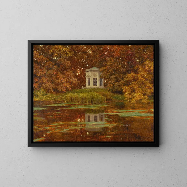 Estanque en el parque de Versalles - Ivan Fedorovich Choultse — cuadro enmarcado en la pared