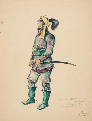 Ivan Ivanec - Aktor Kasim Konstanty Muchutdinowicz Muchutdinow 18961964 w kostiumie do roli Tuhajbeja.webp