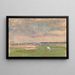 Paisaje de verano con caballo y vacas en el pasto - Ivan Ivanec — cuadro enmarcado en la pared