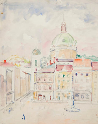 Ivan Ivanec - widok na fragment Rynku i koci Dominikanw.webp