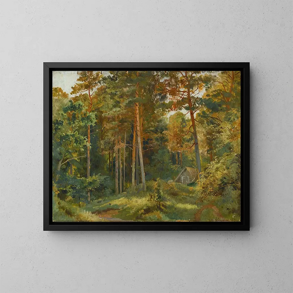 El molino en el bosque - Ivan Ivanovich Shishkin — cuadro enmarcado en la pared