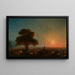 Bergers with a Flock of Sheep - Ivan Konstantinovich Aivazovsky — framed artwork on a wall