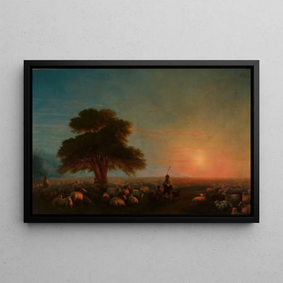 Ivan Konstantinovich Aivazovsky - Shepherds with a flock of sheep.webp