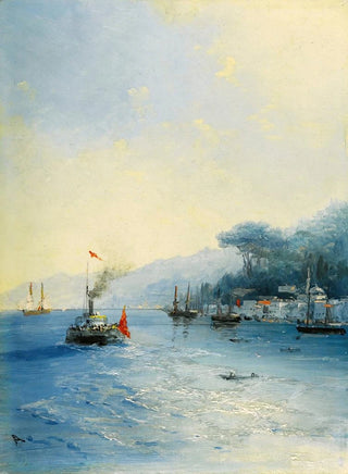 Ivan Konstantinovich Aivazovsky - Shipping On The Bosphorus Constantinople.webp