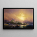 The Ninth Wave - Ivan Konstantinovich Aivazovsky — framed artwork on a wall