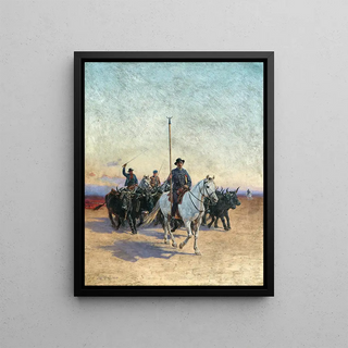 Ivan Petrovich Pranishnikoff - The Cattle Farmer Folco de BaroncelliJavon 18691943 on Horseback with a Herd of Cattle.webp