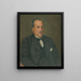 Retrato del Dr Medveckho - Ivan Abota — cuadro enmarcado en la pared
