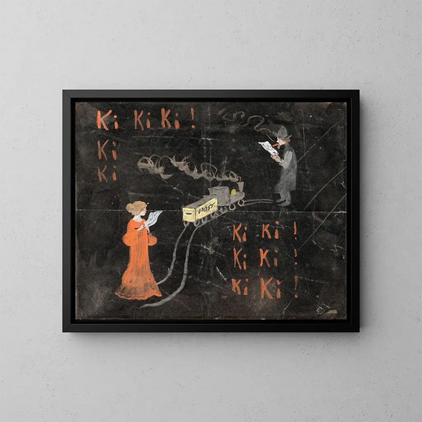 Ki Ki Ki - Ivar Arosenius — cuadro enmarcado en la pared