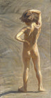 Fausto Estudio de un niño desnudo - JAG Acke — vista de la obra