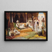 Une danse dans le harem - Jean-Gabriel Delincourt — framed artwork on a wall