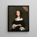 Retrato de una dama - J. P. van Wyck — cuadro enmarcado en la pared