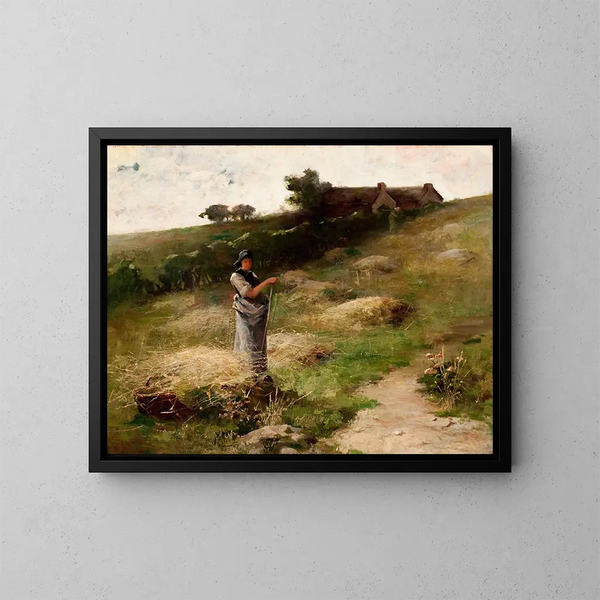 El segador de heno - J Charles Arter — cuadro enmarcado en la pared