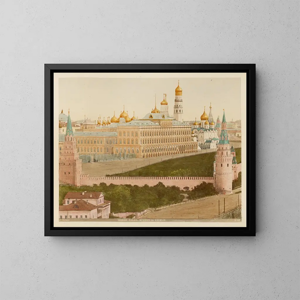 del Palacio Imperial del Kremlin en Moscú - J Daziaro — cuadro enmarcado en la pared