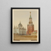 Spasski Gates and Senate Square against the Kremlin - J. Daziaro — framed artwork on a wall