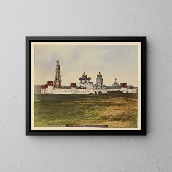 Vista del monasterio de Devichiago - J Daziaro — cuadro enmarcado en la pared